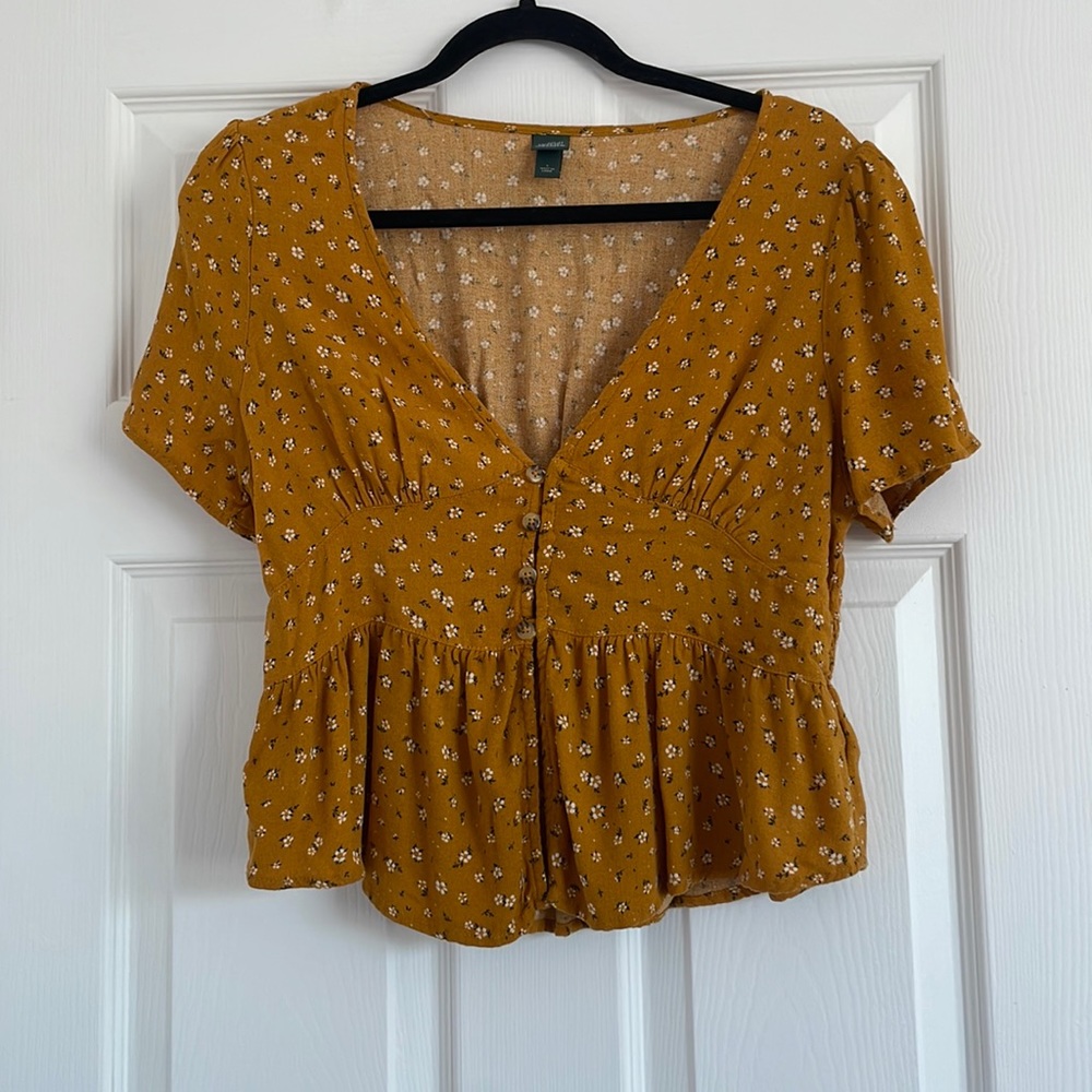 flowy floral blouse by Wild Fable